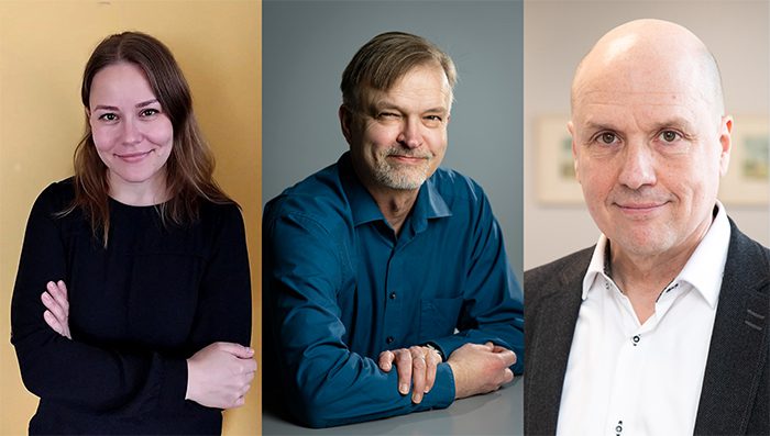 Roomasta maailman ääriin Kuvassa Petra Kuivala, Mikko Ketola ja Jyri Komulainen